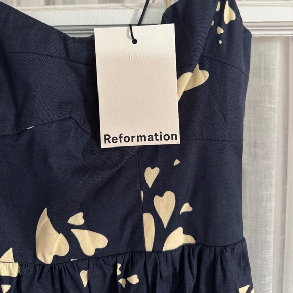Reformation Cotton Vinny Dress, Lover print - Size 4 - Picture 3 of 9